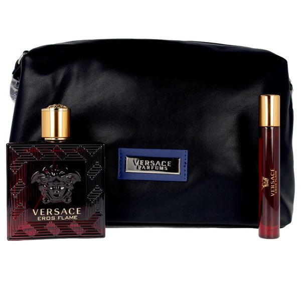 Versace Eros Flame Gift Set 100ml EDP + 10ml EDP + Toiletry Bag
