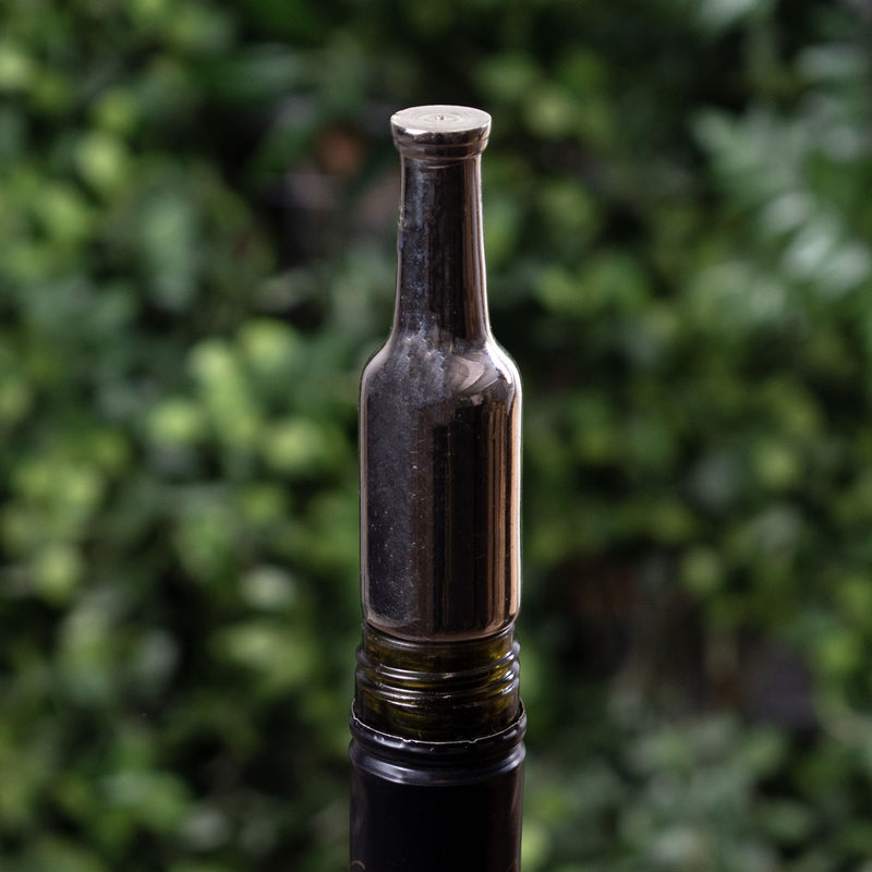 Silver Nickel Bottle Detail Bottle Stopper