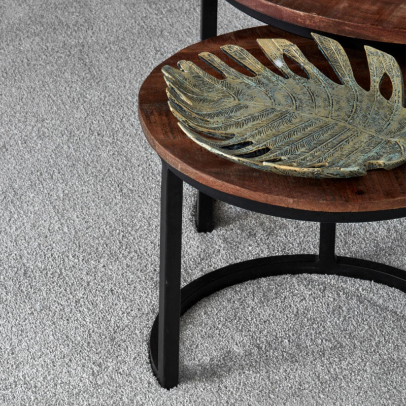 Antique Bronze Cheese Plant Leaf Dish