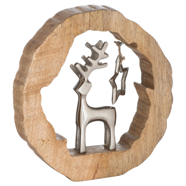 Root Star And Stag Ornament