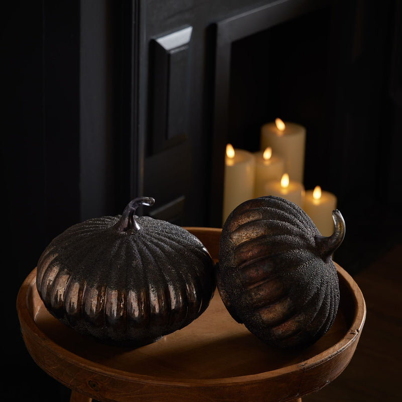 The Lustre Collection Decorative Burnished Mini Pumpkin