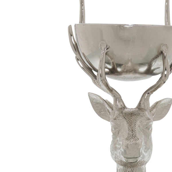 Silver Stag Bowl Ornament