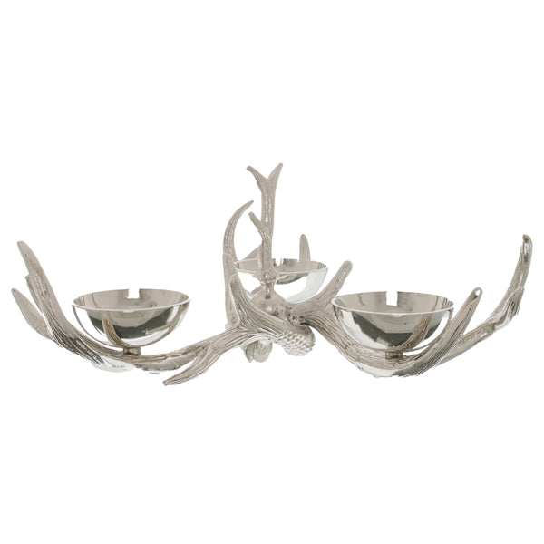 Silver Antler Serving Bowls Ornament