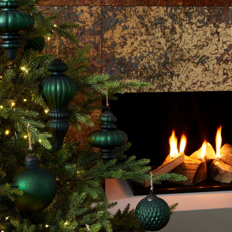 The Noel Collection Forest Green Statement Bauble