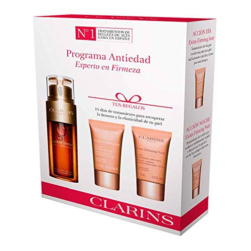 Clarins Skincare Gift Set 50ml Double Serum + 15ml Extra-Firming Day Cream + 15ml Extra-Firming Night Cream