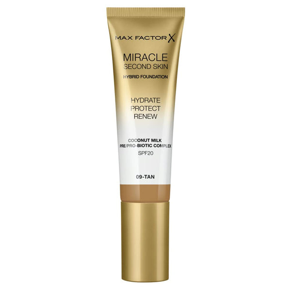 Max Factor Miracle Touch Second Skin Foundation SPF20 30ml - 9 Tan