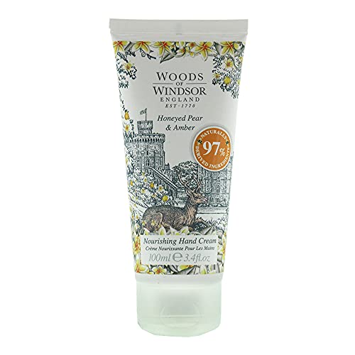 Woods of Windsor Honeyed Pear  Amber Hand Cream 100ml