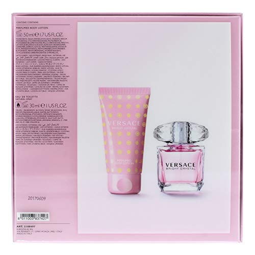 Versace Bright Crystal Gift Set 30ml EDT + 50ml Body Lotion