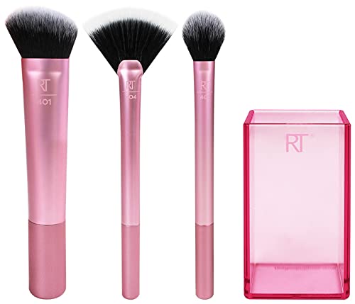 Real Techniques Sculpting Gift Set 4 Pieces (1 x Sculpting Brush
1 x Fan Brush
1 x Setting Brush
1 x Brush Cup)