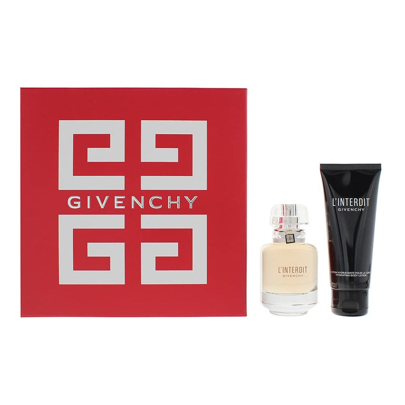 Givenchy LInterdit Gift Set 50ml EDT + 75ml Body Lotion