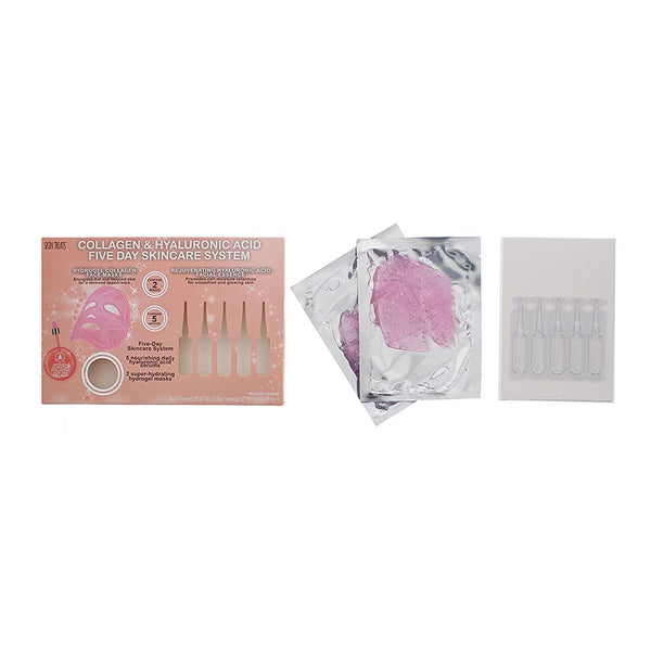 Skin Treats Collagen  Hyaluronic Acid Five Day Skincare System - 7 Pieces