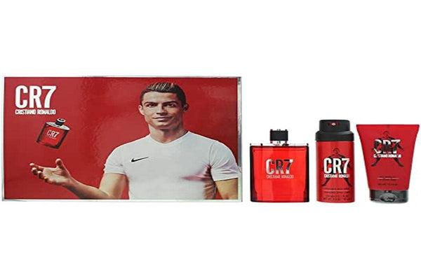 Cristiano Ronaldo CR7 Gift Set 100ml EDT + 150ml Shower Gel + 150ml Body Spray