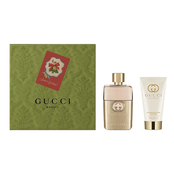 Gucci Guilty Pour Femme Gift Set 50ml EDP + 50ml Body Lotion - Christmas Edition