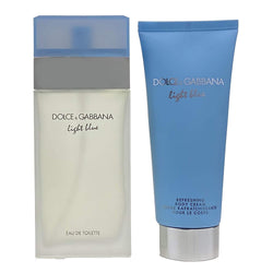 Dolce  Gabbana Light Blue Gift Set 100ml EDT + 100ml Body Cream