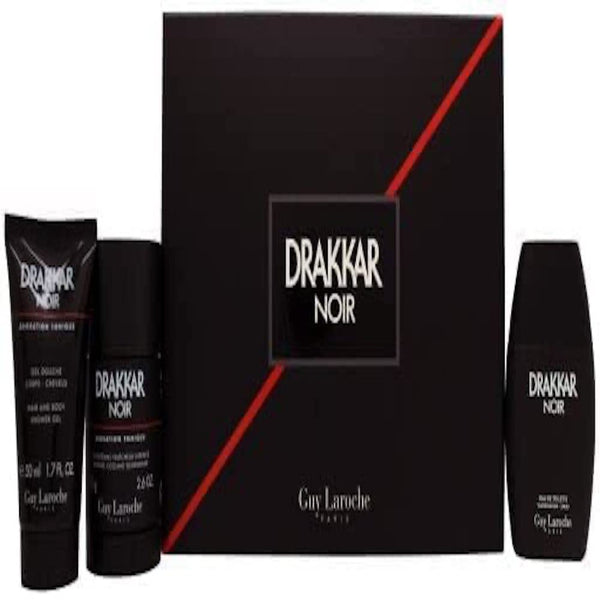 Guy Laroche Drakkar Noir Gift Set 50ml EDT + 50ml Shower Gel + 75g Deodorant Stick