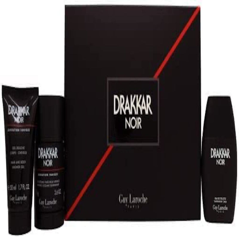 Guy Laroche Drakkar Noir Gift Set 50ml EDT + 50ml Shower Gel + 75g Deodorant Stick