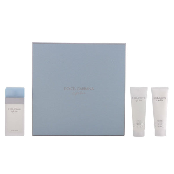 Dolce  Gabbana Light Blue Gift Set 50ml EDT + 50ml Body Cream + 50ml Shower Gel