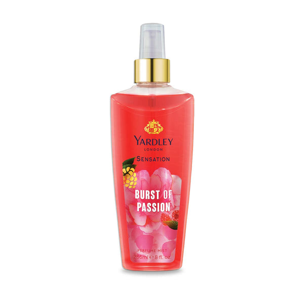 Yardley Sensation Burst of Passion Perfume Mist 236ml Spray