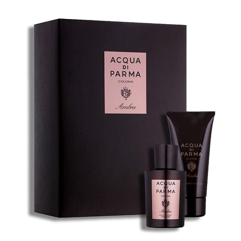 Acqua di Parma Colonia Ambra Gift Set 100ml EDC + 75ml Shower Gel