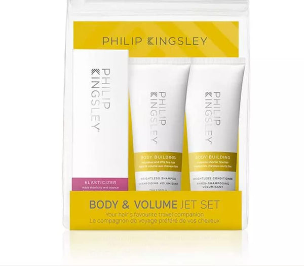 Philip Kingsley Body  Volume Jet Set Gift Set 75ml Shampoo + 75ml Conditioner + 75ml Elasticizer