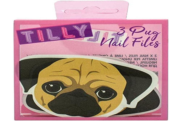 Tilly  Friends Pug Nail Files Gift Set 3 x Nail Files