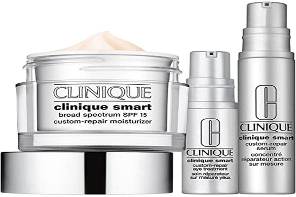 Clinique Derm Pro Solutions Gift Set 50ml Smart Moisturiser SPF15 + 10ml Smart Serum + 5ml Smart Eye Treatment