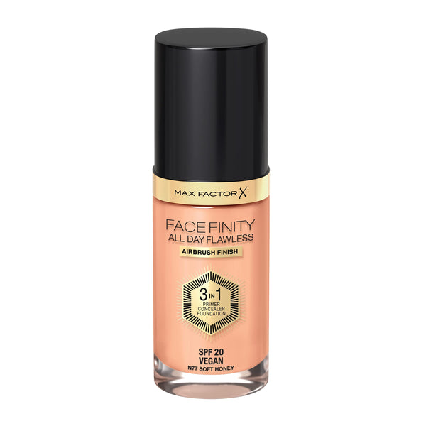 Max Factor Facefinity All Day Flawless 3 in 1 Foundation SPF20 30ml - 77 Soft Honey