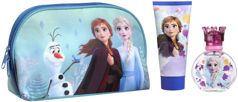 Disney Frozen II Gift Set 50ml EDT + 100ml Shower Gel + Toiletry Bag
