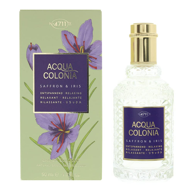 Mäurer  Wirtz 4711 Acqua Colonia Saffron  Iris Eau de Cologne 50ml Spray