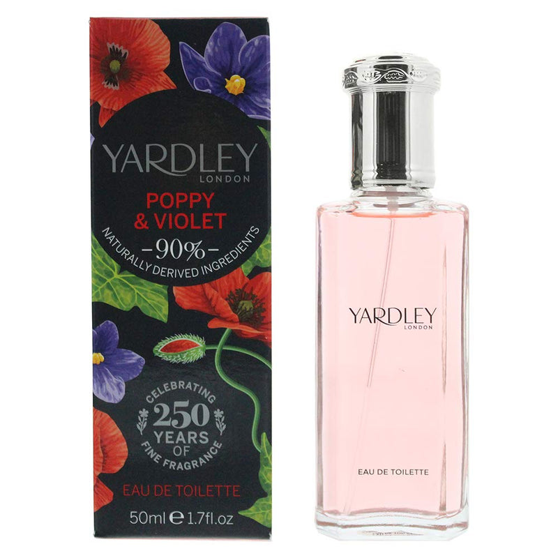 Yardley Poppy  Violet Eau de Toilette 50ml Spray