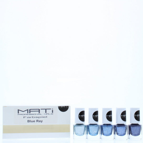 MATi Professional Nails Gift Set Blue Ray 5 x 5ml Nail Polish