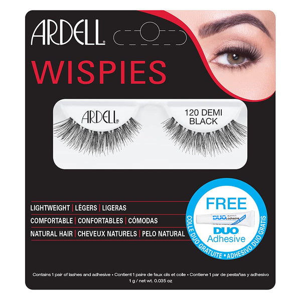 Ardell Wispies False Eyelashes - 120 Demi Black