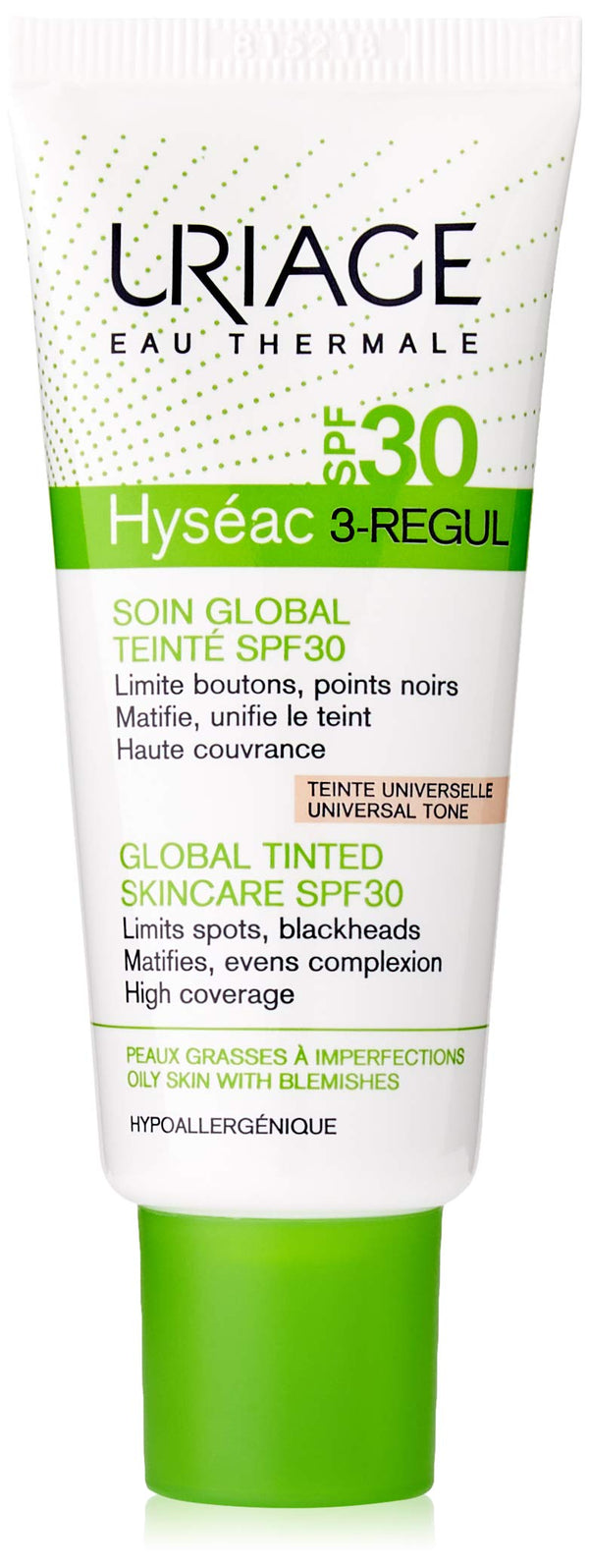 Uriage Hyséac 3-Regul Global Tinted Skin Care SPF30 40ml - Universal