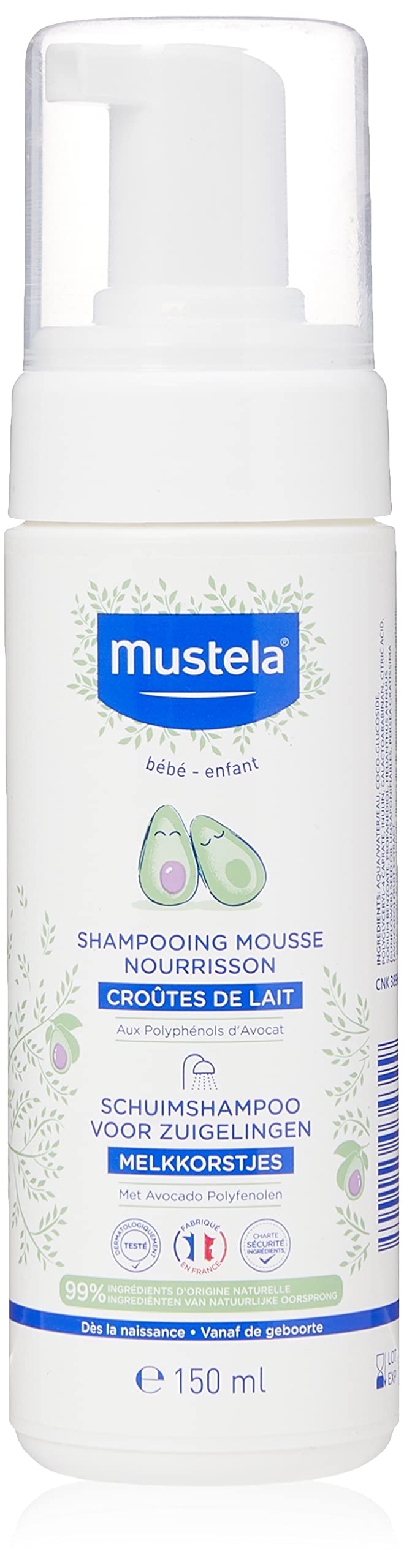 Mustela Bébé Foam Shampoo for Newborns 150ml