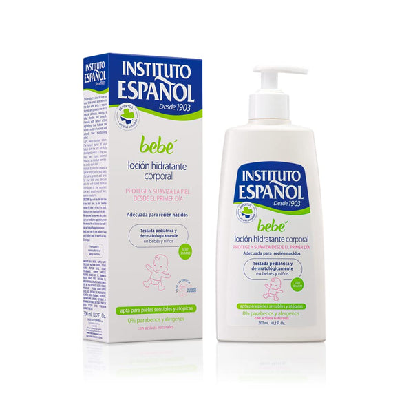 Instituto Español Bebé Baby Moisturizing Body Lotion Newborn Sensitive Skin Without Allergens 300ml