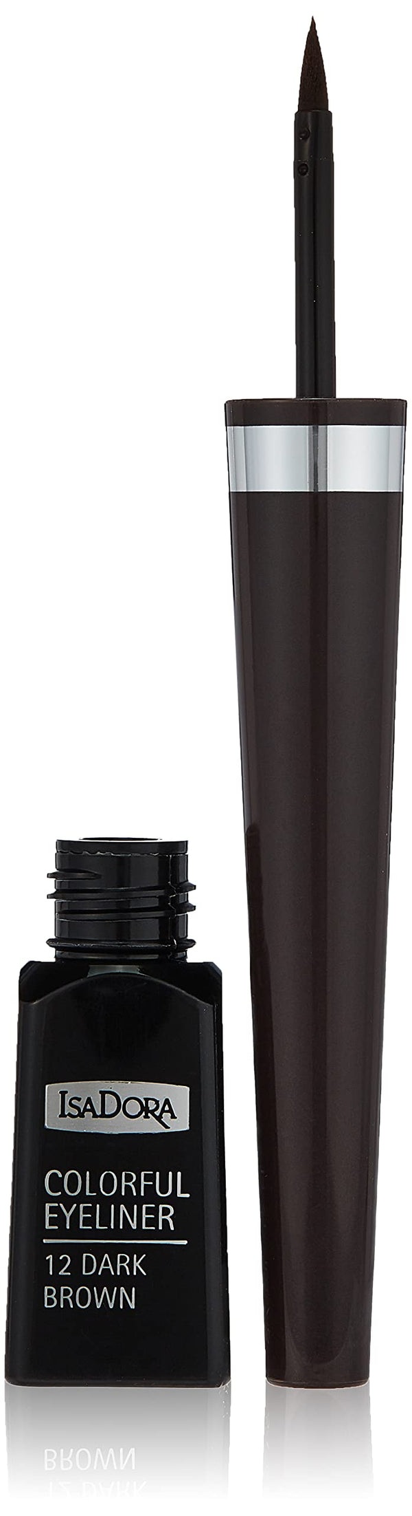 IsaDora Colorful Liquid Eyeliner 3.7ml - 12 Dark Brown
