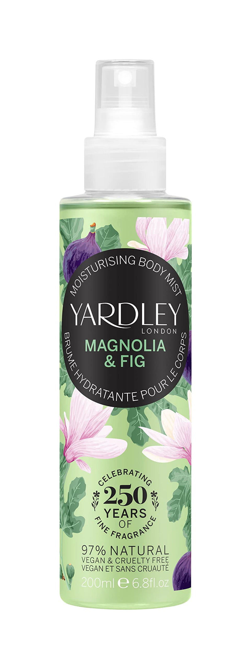 Yardley Magnolia  Fig Moisturising Fragrance Mist 200ml Spray