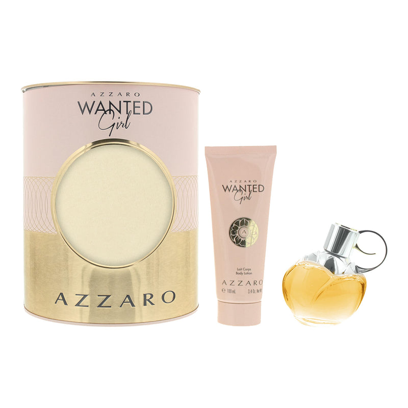 Azzaro Wanted Girl Gift Set 50ml EDP + 100ml Body Lotion