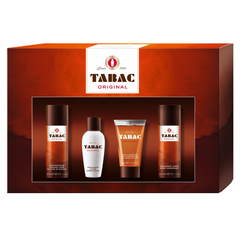 Mäurer  Wirtz Tabac Original Gift Set 50ml Aftershave Lotion + 50ml Bath  Shower Gel + 50ml Deodorant Spray + 50ml Shaving Foam