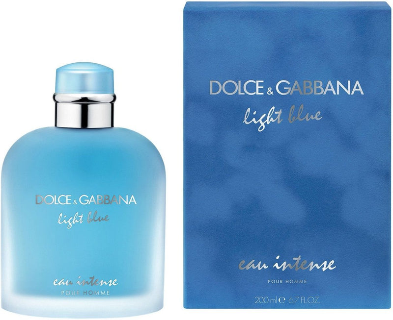 Dolce  Gabbana Light Blue Eau Intense Pour Homme Eau de Parfum 200ml Spray
