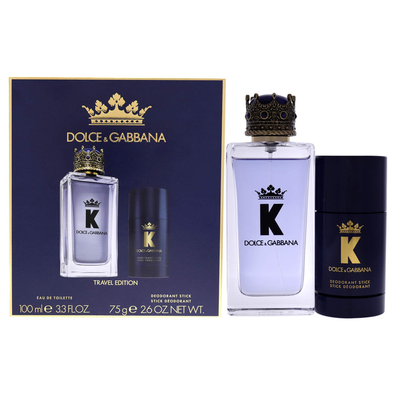 Dolce  Gabbana K Gift Set 100ml EDT + 75g Deodorant Stick