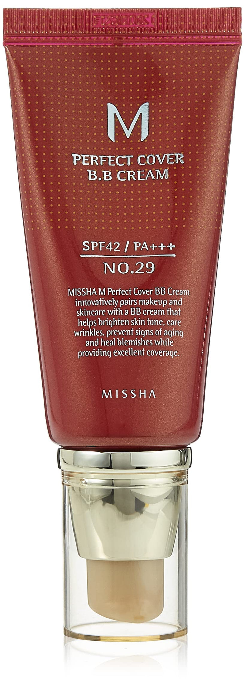 Missha M Perfect Cover BB Cream SPF42 PA+++ 50ml - No. 29 Caramel Beige