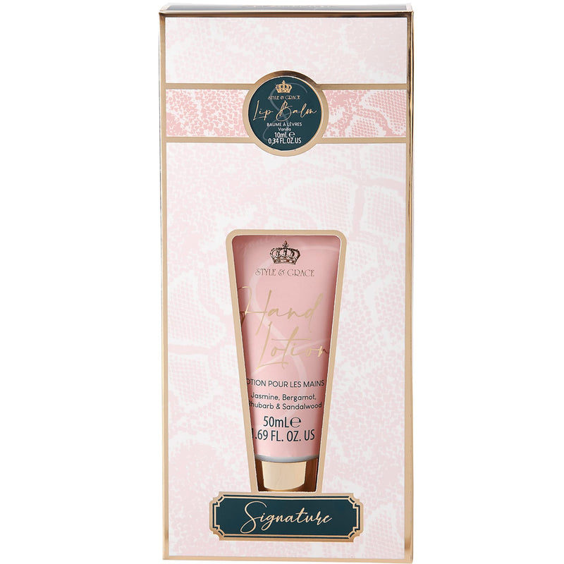 Style  Grace Signature Beauty Rescue Set Eco Packaging 50ml Hand Cream + 10ml Lip Balm - Vanilla
