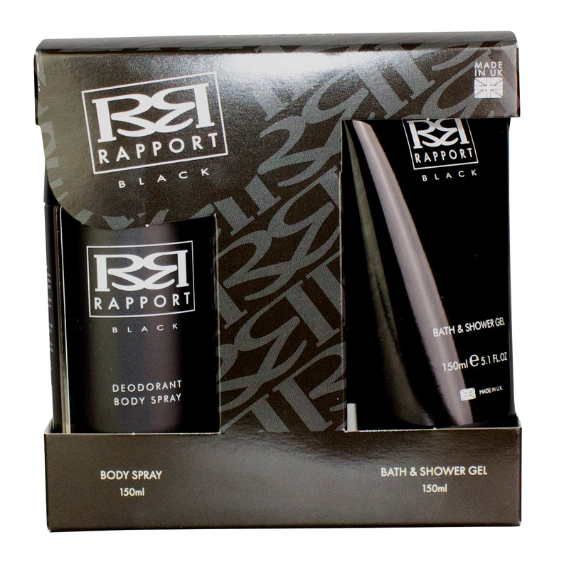 Dana Rapport Black Gift Set 150ml Shower Gel + 150ml Deodorant Body Spray