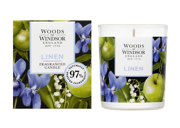 Woods of Windsor Linen Candle 150g