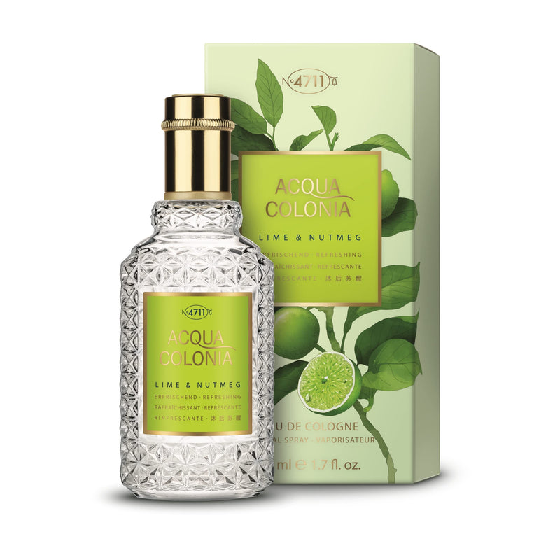 Mäurer  Wirtz 4711 Acqua Colonia Lime  Nutmeg Eau de Cologne 50ml Spray