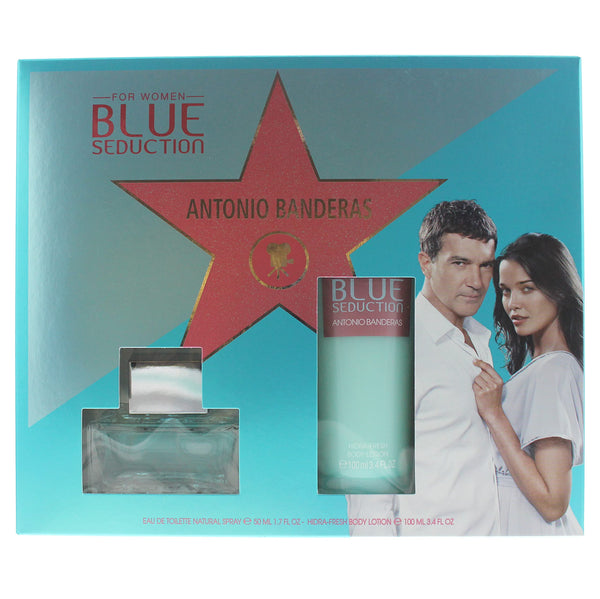 Antonio Banderas Blue Seduction for Women Gift Set 50ml EDT + 100ml Body Lotion