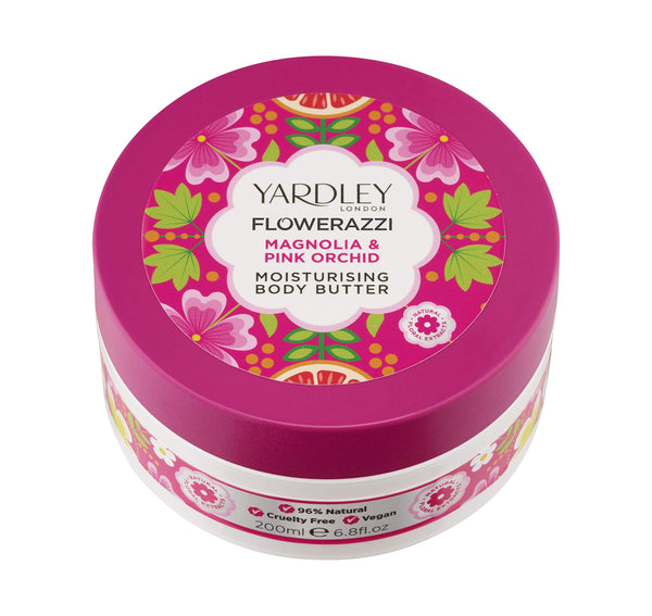Yardley Flowerazzi Magnolia  Pink Orchid Body Butter 200ml