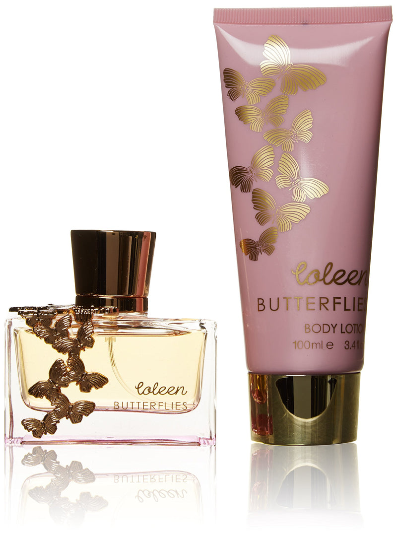 Coleen Rooney Butterflies Gift Set 50ml EDT + 100ml Body Lotion