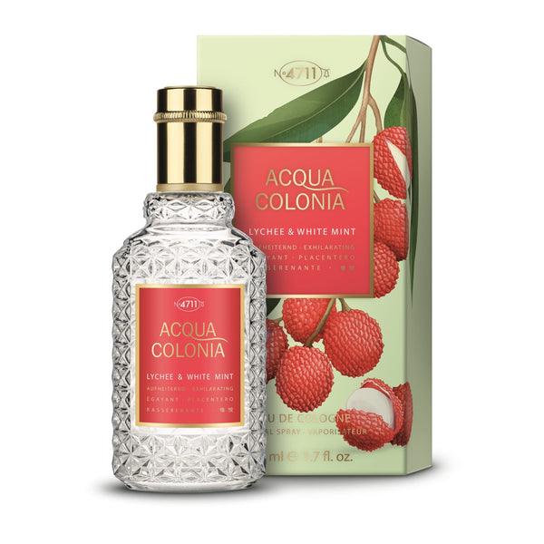 Mäurer  Wirtz 4711 Acqua Colonia Lychee  White Mint Eau de Cologne 50ml Spray